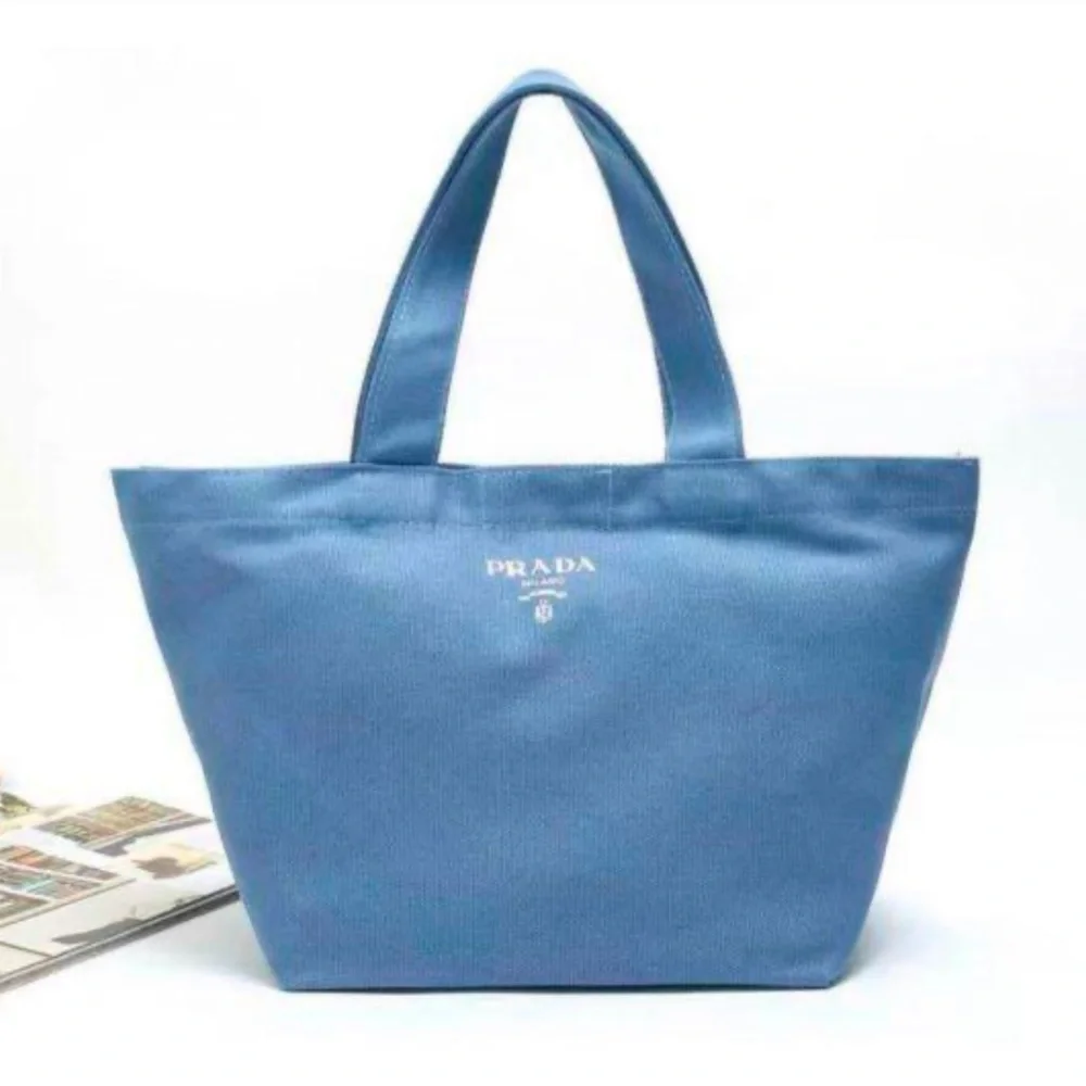Prada Blue Tote Bag - Picture 1 of 9